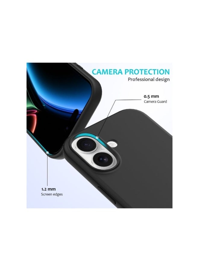 أكاليكس جراب سيليكون ناعم من الجيلي لهاتف آيفون 17، مزود ببطانة داخلية من الألياف الدقيقة، جراب حماية مقاوم للصدمات لهاتف آيفون 17 مقاس 6.3 بوصة - Image 2